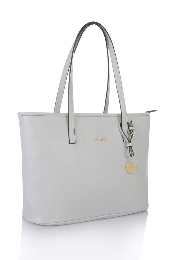 Accessories : 'Maison' Grey Leatherette Tote Bag
